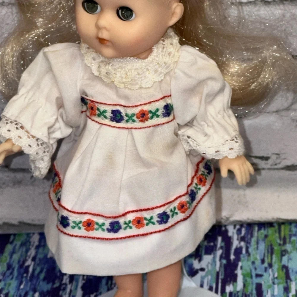 Vintage 1984 Ginny Poseable Vogue Dolls Inc 8” FALL WINDS All Vinyl Sleepy Eyes